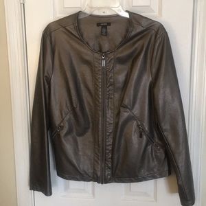 ALFANI Vegan Jacket - Silver Pewter